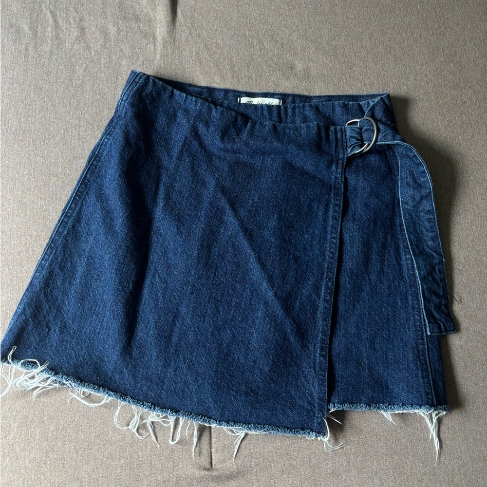Madewell Wrap Denim Skirt